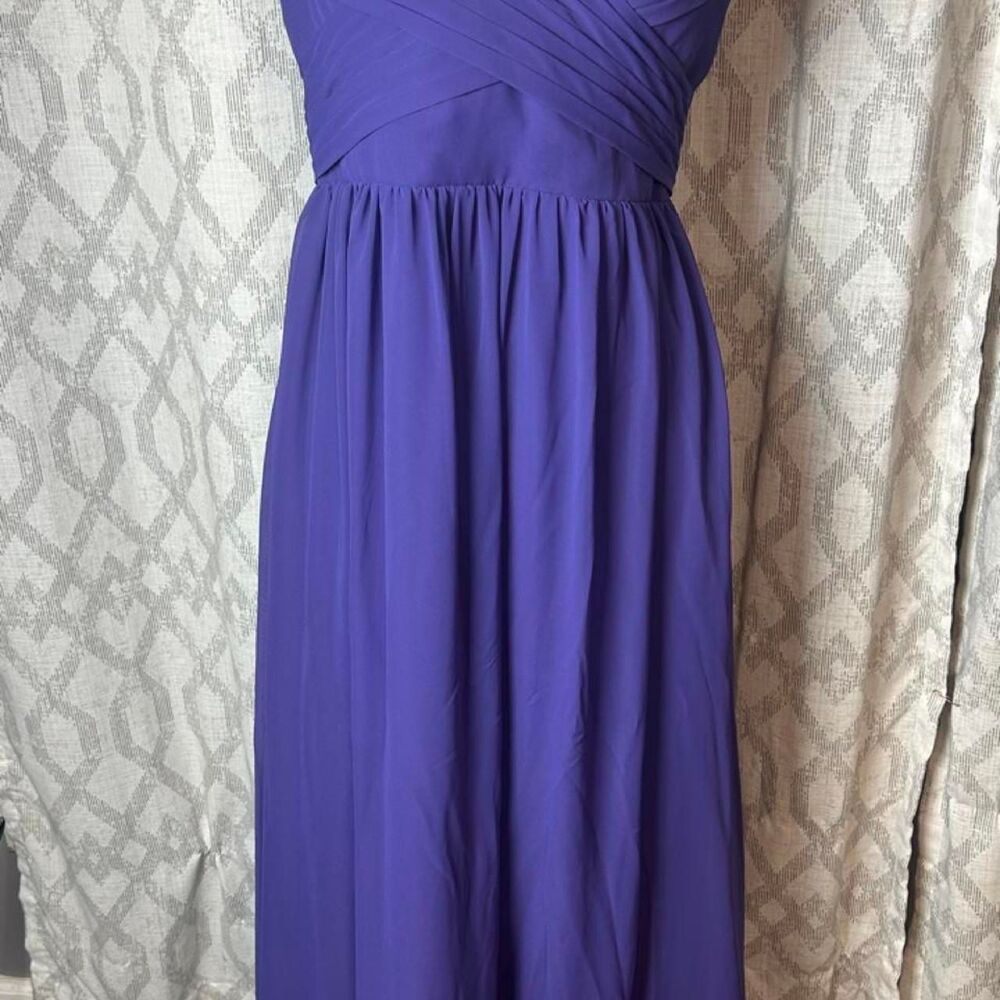 Azazie purple bridesmaids dress